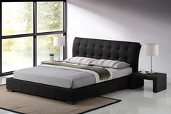 Robust Valencia Faux Leather Bed in Black