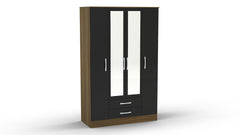 Lynx 4 Door 2 Drawer Wardrobe