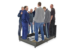 Full Grown Men Standing on Super Strong Bed Base