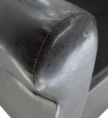 Sleigh Side Lift Leather Ottoman Bed