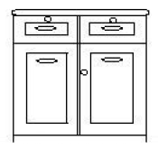 Robust Sideboard 2 Door 2 Drawer