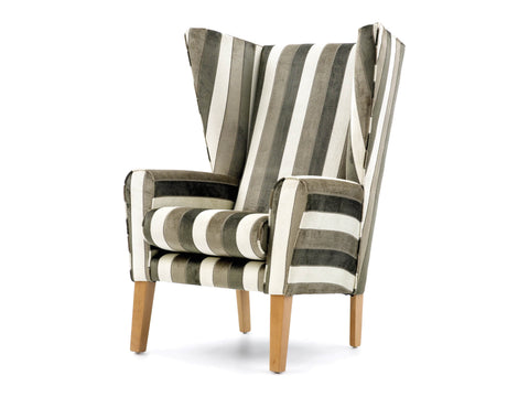 Abbey High Back Chair with wings