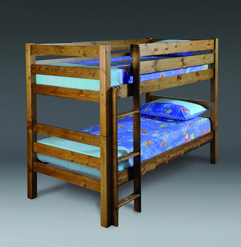 Solid Pine Heavy Duty Bunk with Mattress Bundle