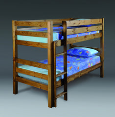 Solid Pine Heavy Duty Bunk with Mattress Bundle