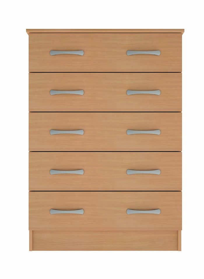 Classic 5 Drawer Wide Chest