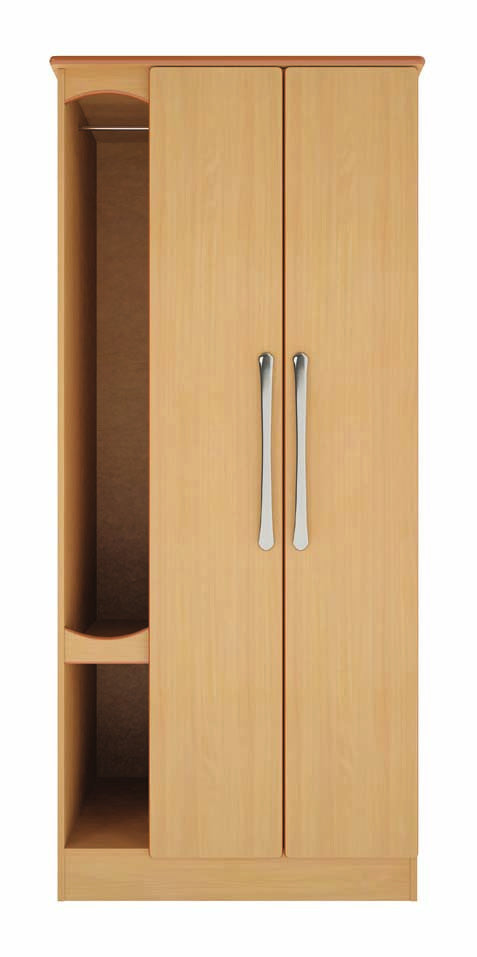 Harley Dementia 30'' Double Door Wardrobe
