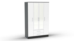 Lynx 4 Door 2 Drawer Wardrobe
