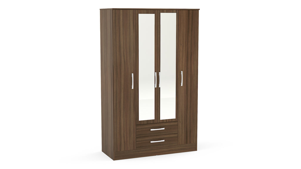 Lynx 4 Door 2 Drawer Wardrobe