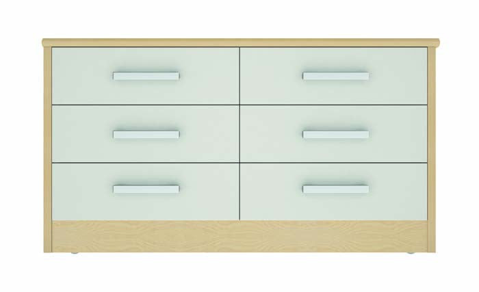 Linea 6 Drawer Wide Chest