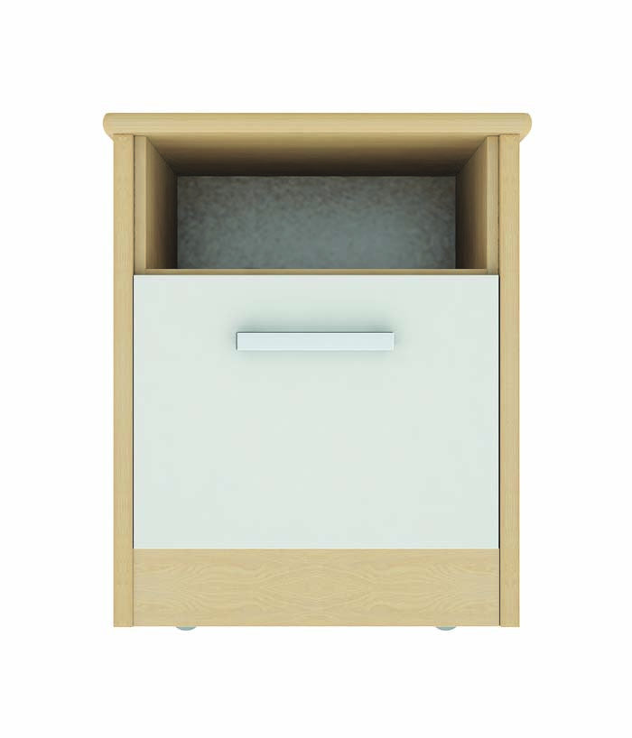 Linea Bedside with cupboard & shelf