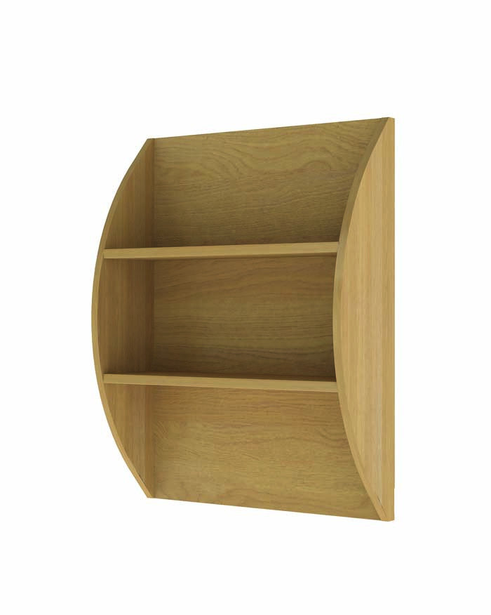 Wall Mounted Curved Bookcase