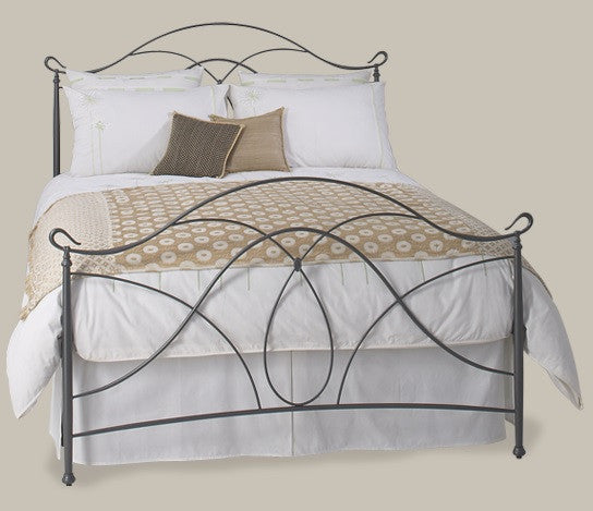Heavy Duty Pewter Wrought Iron Bed 