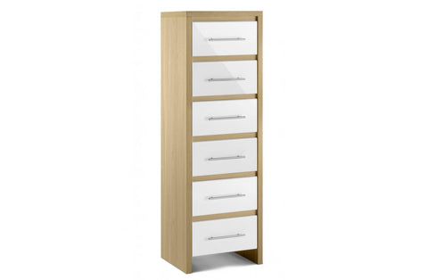 Stockholm 6 Drawer Narrow Chest