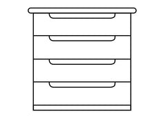 Robust 4 Drawer Chest