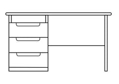 Robust Desk with Pedestal