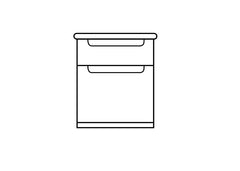 Robust 1 Door 1 Drawer Bedside