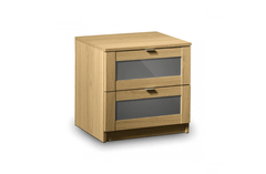 Strada 2 Drawer Bedside