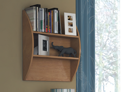 Wall Mounted Curved Bookcase